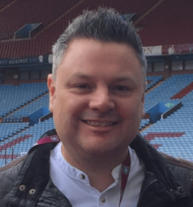 Paul Sutton headshot at Villa Park